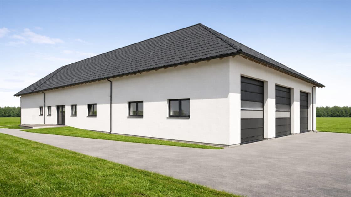 Bauernhof Neubau in Asten mit barrierefreier Wohneinheit und Einstellhalle